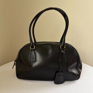 Vintage Prada Vitello Box Bauletto Bag